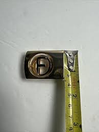 VTG Initial F Belt Buckle Two Tone Swing arm Slider Type ...