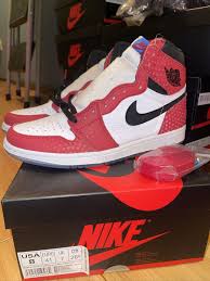 Marvel Air Jordan 1 Retro High OG Origin Story Spider-Man Sz 8 - 555088 602 New | eBay