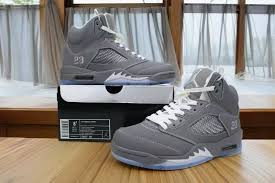 Air Jordan 5 Retro 'Wolf Grey' 136027-005 Men's Shoes | eBay