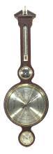 Sold at Auction: Large Airguide Banjo Barometer/ Thermometer