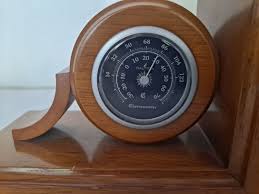 RARE! NAUTICA CLOCK & BAROMETER PAIR OF WOODEN BOOKENDS | eBay