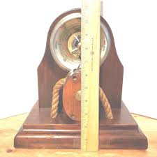 Vintage Nautical Barometer: Made in England Wood & Brass ...
