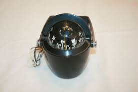 Vtg Airguide Illuminated Compass Shield Adjustable Mount W ...