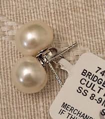BelleDeMer Sterling Silver Freshwater Cultured Pearl Stud ...