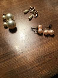 3 Vintage Pairs of Pearl Earrings | eBay