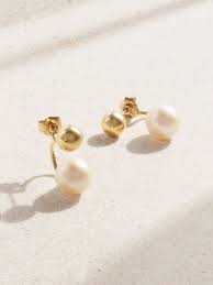 MATEO 14-karat gold pearl earrings | NET-A-PORTER