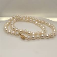 18" Pearl Necklace - Etsy