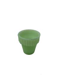 Small Jadite Flowerpot - Jadite Junkies