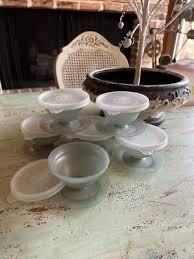 Tupperware Dessert Cups 3 piece, cup ,base ,lid..Set Of 6 ...