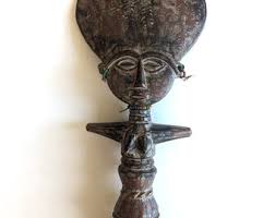 Vintage Ethnic African Art Tribal Akua'ba Ashanti Hand Carved Wooden Fertility Doll Ghana - Etsy