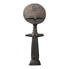 Vintage Hand Carved African Ashanti Fertility Folk Art Sculpture | Chairish