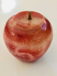 Vintage Italian Alabaster Marble Carved Apple Stone Fruit ...