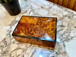 Burl wooden box Organizer Keepsake Box gift box decorative ...