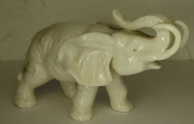 Vintage Porcelain White Elephant Detailed Quality Piece Marked 692 ; 5 x 3.25" | eBay