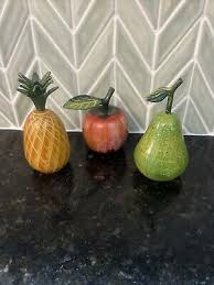 Lot Of 3 Fruit Bells Pineapple~Apple~pear | eBay