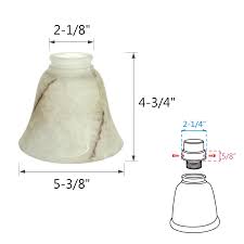 23108-4 Transitional Style Replacement Alabaster Glass Shade ...