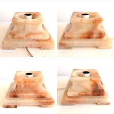 Vintage Gorgeous Red Alabaster Marbled Art Deco Table Lamp ...