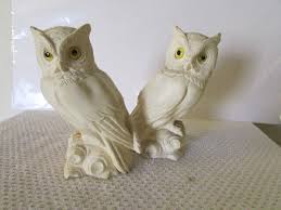 1972 Pair of Horned Owl Statue Bonded Marble Signed A. Gionnelli Italy BX F | eBay