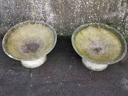 Willy Guhl for Eternit, Mint Pair of Mid-Century Modern Concrete Garden Planters For Sale at 1stDibs