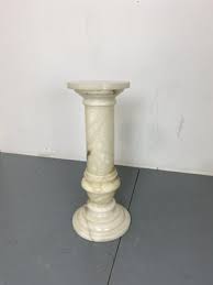 Vintage Spanish Alabaster Pedestal Column with Original Vase ...
