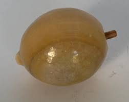 Vintage Marble or Onyx Stone Carved Lemon and Pear - Etsy