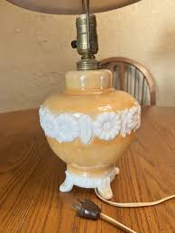 Vintage Aladdin Alacite Table Lamp Electric Cognac Camel ...