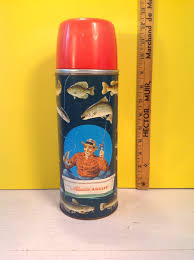 Vintage Aladdin Thermos Angler Fishing 1952 - Etsy