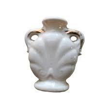 1) French Porcelain Toothpick Holder & (1) Handled Urn/Vase ...