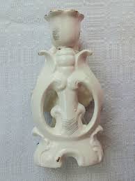 Figural Candlesticks Pair Courting Couple Period Dress White ...