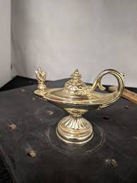 Vintage Gold Metal Lamp Trophy Topper Figure | eBay