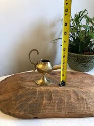 Vintage Indian Brass Pitcher – Small Genie-style Ewer With ...