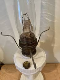 Antique Aladdin Oil Lamp-& Chimney Alacite Lincoln Drape Model B burner | eBay