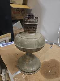Antique Eureka Metal Oil Lamp Base | eBay