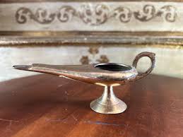 Vintage Aladdin's Genie Metal Lamp Walt Disney Anaheim ...