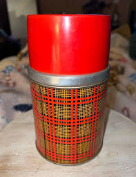 VINTAGE ALADDIN'S BEST BUY PLAID THERMOS | Mercari