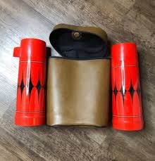 2 Vintage Aladdin Vanguard Thermos With Case Southern ...