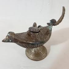 Antique Brass Dragon Oil Lamp - Etsy