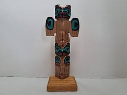 A.R.T. Alaska - Wooden Tlingit Totem (Thunderbird Eagle ...