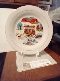 Vintage Arizona Souvenir State Plate Large AZ Landmarks ...