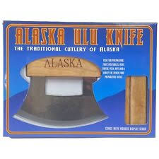 Alaska Ulu Knife With Wooden Stand Etched Eagle on Blade Traditional Cutlery MIB for sale online | eBay