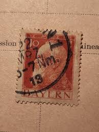1911 USED Bavaria GERMANY 10 Pfg. STAMP BAYERN ...
