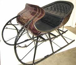 Antique Horse Drawn Sleigh Albany Cutter Sled
