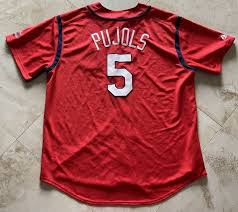 Albert Pujols St Louis Cardinals Jersey XL Red Embroidered ...