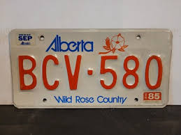 1985 Alberta License Plate Tag Original. | eBay