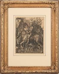 Lot - ALBRECHT DURER (1471 - 1528): KNIGHT, DEATH AND DEVIL
