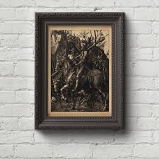 Knight, Death and the Devil - Albrecht Durer Print, Wall Art ...