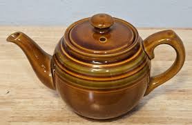 Sadler English Brown Betty Green Stripe Teapot | eBay