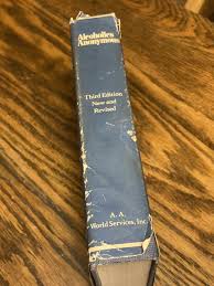 ALCOHOLICS ANONYMOUS Big Book HC/DJ 3rd Ed. New/Revised 1976 Twelfth Print 1982 | eBay