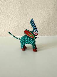 Miniature Alebrije Elephant Multicolored Oaxacan Wood Carving Oaxaca Mexico Green Polka Dot - Etsy