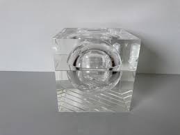 1970s Vintage Alessandro Albrizzi Swivel-top Lucite Ice ...